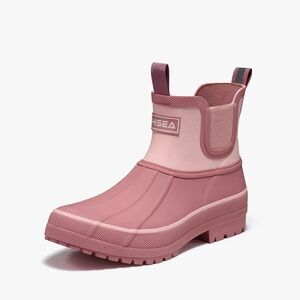 HISEA Glacia Pink Women's Duck Rain Boots SIZE 8